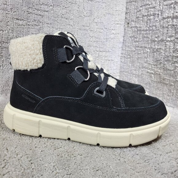Sorel Explorer III NW Women's Size 8.5 US Black Suede Waterproof Winter Boots - Picture 5 of 12